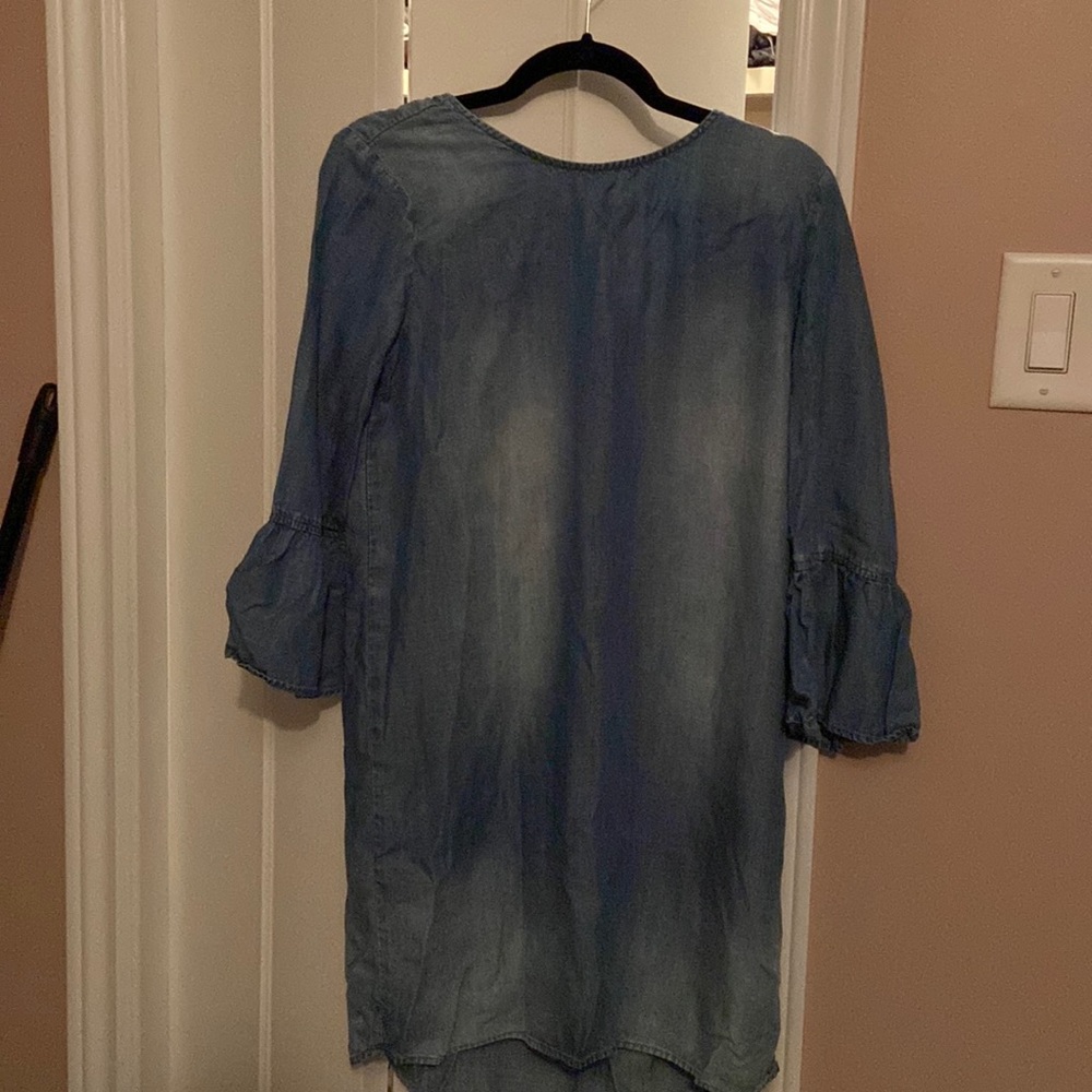 Denim tunic, distressed look